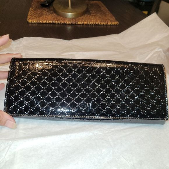 NWOT Gucci Patent Guccissima Broadway Clutch
